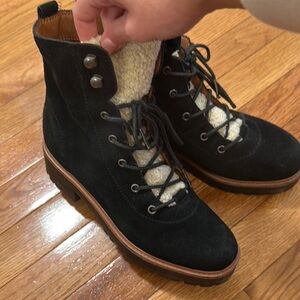 Black Suede Women's Boots